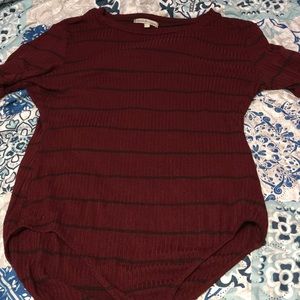 Red and black bodysuit